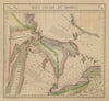 Amér. Sep. Haut Canada et Michigan #42 Great Lakes Ontario VANDERMAELEN 1827 map