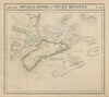 Amér. Sep. Nouvelle Écosse et Nouveau Brunswick #44 Canada VANDERMAELEN 1827 map