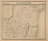 Amér. Mér. Brésil #24. Southern Bahia & NE Minas Gerais. VANDERMAELEN 1827 map