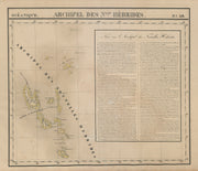 Océanique. Archipel des Nouvelle Hébrides #39. Vanuatu. VANDERMAELEN 1827 map