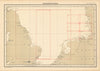 Map overview sheet. North Sea English Dutch coasts. KRIEGSMARINE Nazi map 1940