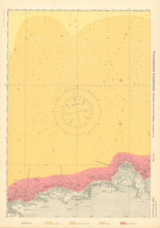 27a. Finistère coast. Roscoff Plouescat Aberwrac'h. KRIEGSMARINE Nazi map 1940