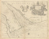 The River Dee or Chester-Water sea chart. Wirral Merseyside. COLLINS 1723 map