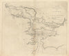 The Harbour of Corke. CORK HARBOUR sea chart. Ireland. COLLINS 1723 old map