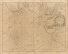 HARWICH, Orwell, Stour, Deben & Hamford Water sea chart. COLLINS 1693 old map