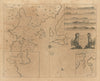 Chiefe Harbours in the Islands of Orkney sea chart. Kirkwall.COLLINS 1693 map