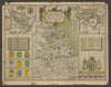 Huntington. Huntingdonshire county map by John Speed. George Humble edition 1611