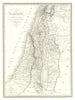 Carte de la Palestine ou Terre Sainte. Holy Land Israel. LAPIE 1833 old map