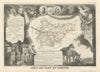 Département de TARN-ET-GARONNE. Decorative antique map/carte. LEVASSEUR 1856