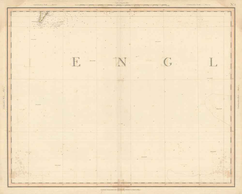 PORTLAND BILL & THE SHAMBLES, Dorset. English Channel. CARY 1832 old map