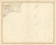 HASTINGS, RYE & ROMNEY MARSH. East Sussex & South Kent coasts. CARY 1832 map