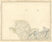ANGLESEY, the Menai Strait, North Carnarvonshire & Conwy Estuary. CARY 1832 map