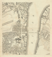 Horwood London C3 Westminster Waterloo Whitehall Charing Cross Lambeth 1799 map