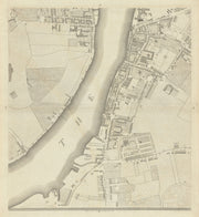 Horwood London C4 Westminster Millbank Vauxhall Lambeth Oval 1799 old map
