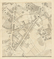 Horwood London D4 Kennington Elephant & Castle Kennington Park Road 1799 map
