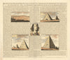 Description des Piramides d'Egypte. Pyramids of Giza & Sphinx. CHATELAIN 1719