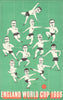 England 1966 World Cup Final starting XI. Vintage football poster 1966 print