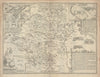 Hartford Shire. Hertfordshire map by John Speed. Bassett & Chiswell edition 1676