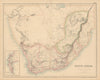 South Africa. Cape Colony. Transvaal Rep. Great Damaqua Land FULLARTON c1863 map