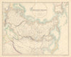 Russian Empire according to Kiepert. Siberia & Central Asia. FULLARTON c1863 map