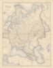 Russia in Europe. Ukraine Caucasus Finland Poland Baltics. FULLARTON c1863 map