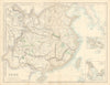 China. Great Wall. Pearl River delta, Hong Kong, Guangzhou. FULLARTON c1863 map