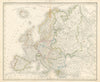 Europa. Europe. Holy Roman Empire & British Ionian Islands. Stein/Heck 1858 map