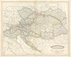 Das Oesterreichische Kaiserthum. The Austrian Empire. Stein/Muhlert 1858 map