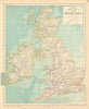 BRITISH ISLES. United Kingdom. Ireland. Counties towns rivers. LETTS 1892 map