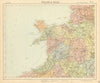 NORTHWEST ENGLAND & NORTH WALES. Lighthouses. LETTS 1892 old antique map chart