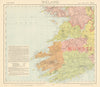 SW IRELAND MUNSTER. Lighthouses. Lifeboat stations. Round towers. LETTS 1892 map