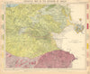 Geological map of the Environs of Dublin. Ireland. LETTS 1892 old antique
