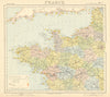 NW FRANCE. Britanny Normandy Loire. Lighthouses British Consuls. LETTS 1892 map