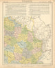 NE FRANCE w/o Alsace Lorraine. Champagne Picardy Burgundy Nord.LETTS 1892 map
