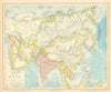 ASIA. British India Hedjaz China Arabia Persia Siam Beloochistan. LETTS 1892 map