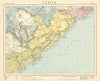 EASTERN BRITISH INDIA. Cicars Orissa. Godavery mouths. Railways. LETTS 1892 map