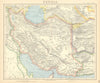 PERSIA/IRAN. Ottoman Iraq. Caspian Sea. Afghanistan. LETTS 1892 old map