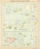 ATLANTIC ISLANDS. Azores Madeira Canary Cape Verde Falklands. LETTS 1892 map