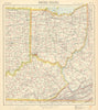 USA. Ohio with parts of Kentucky, Virginia & Indiana. Railroads. LETTS 1892 map