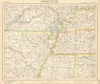 SOUTHEASTERN USA. Arkansas Tennessee Missouri MS KY AL Railroads. LETTS 1892 map
