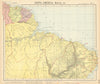 NORTH BRAZIL & GUYANAS. Lighthouses. Graopara Surinam Natal. LETTS 1892 map