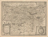 Perchensis Comitatus. La Perche Compte by Johannes Janssonius 1631 old map
