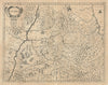 Navarra. The Province of Navarre, Spain by Henricus Hondius c1636 old map
