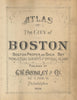 Atlas of the City of Boston Boston Proper and Back Bay. Title page. BROMLEY 1928