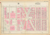 Boston #19 Back Bay Station/South End. Copley. Hancock Tower. BROMLEY 1928 map