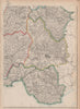 SOUTH WALES. Glamorganshire Brecknockshire Radnorshire. WELLER 1862 old map