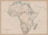 Pre-colonial AFRICA. Mountains of Kong.Circular Zambesi.Tribes. WELLER 1862 map