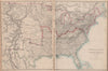 CIVIL WAR USA showing Union Confederate & Border states. ETTLING 1862 old map
