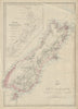 'New Zealand Middle & South Islands'. Shows 1859 provinces. DOWER 1862 old map