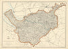 CHESHIRE. Antique county map. Railways. WELLER 1863 old plan chart